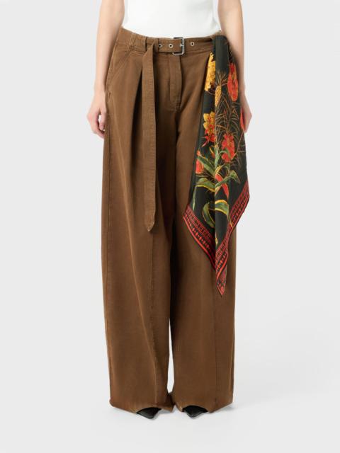 Blumarine VISCOSE TWILL FOULARD WITH LOGO PRINT