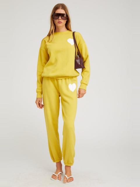 SPRWMN YELLOW HEART SWEATPANTS