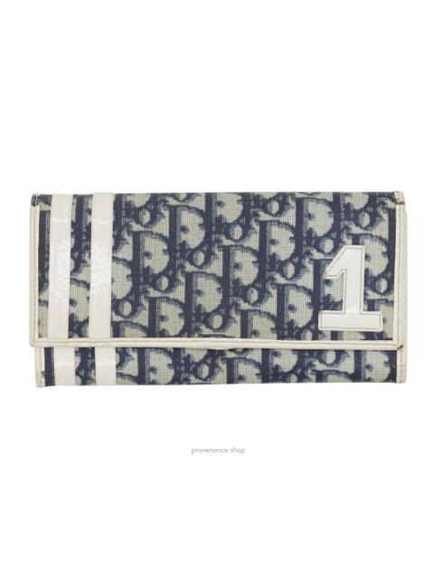 Dior Long Wallet - Dior Trotter Oblique 1 Navy