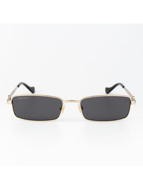 GUCCI Gucci Women Sunglasses Gold Grey Rectangle GG1600S 001 BRAND NEW