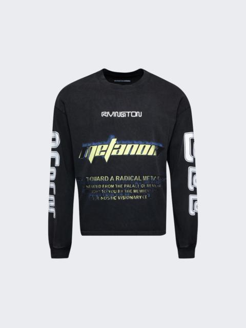 RRR123 Radical Paper Garden Long Sleeve Tee Faded Black
