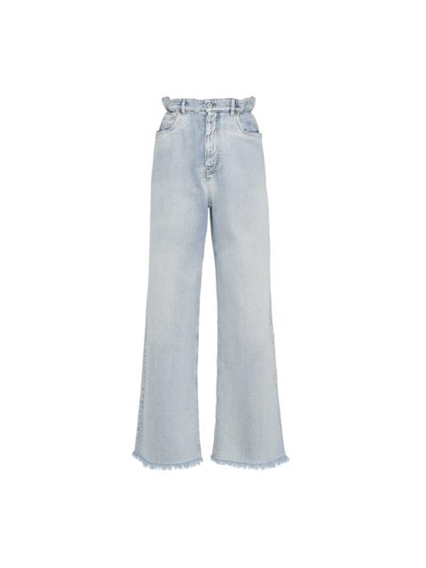 CELINE MARGARET JEANS IN SUPERSONIC WASH DENIM | REVERSIBLE
