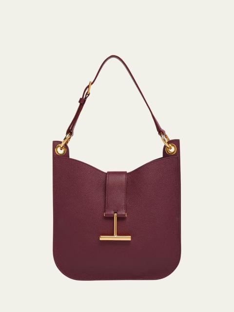 TOM FORD Tara Small Hobo Crossbody in Grained Leather