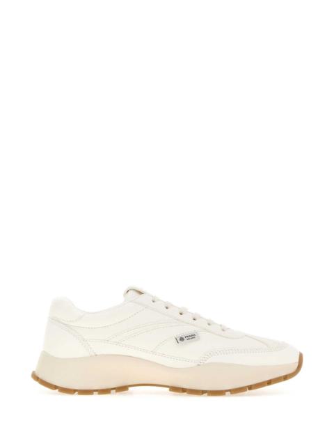 Prada Prada Women White Nappa Leather Sneakers