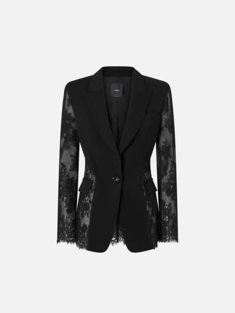 SINGLE-BREASTED LACE BLAZER