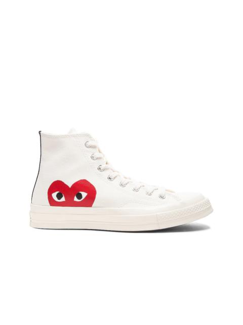Comme Des Garçons Converse Large Emblem High Top Canvas Sneakers