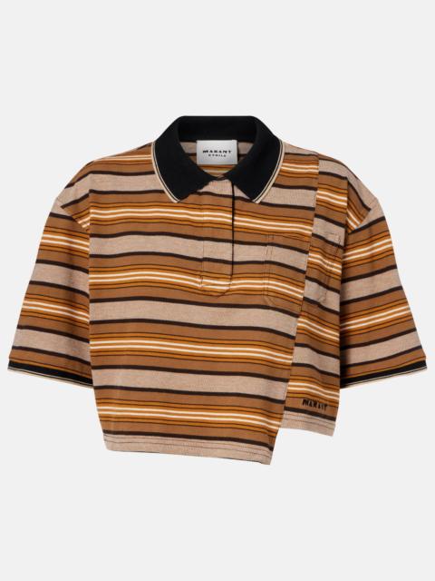Isabel Marant Étoile Isalyne striped cotton polo shirt