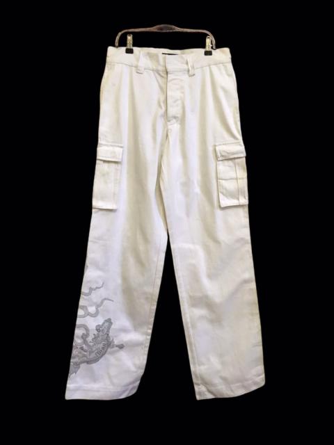 Other Designers Japanese Brand - Cargo Pants Multi Pocket Embroidery Dragon Design