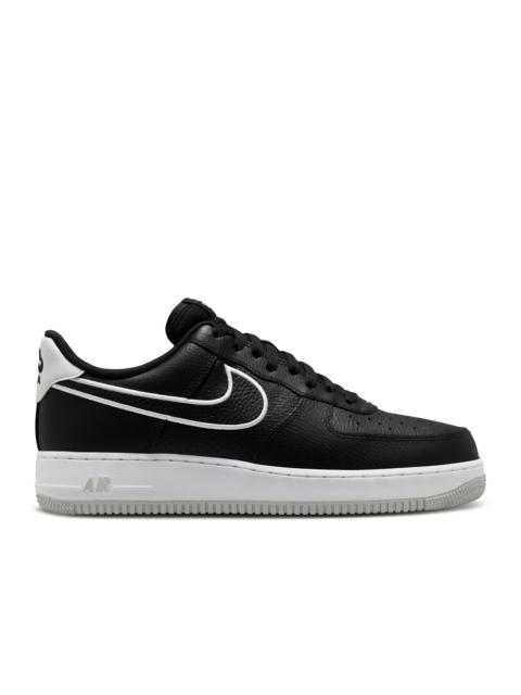 Nike AIR FORCE 1 '07 'EMBROIDERED SWOOSH - BLACK'