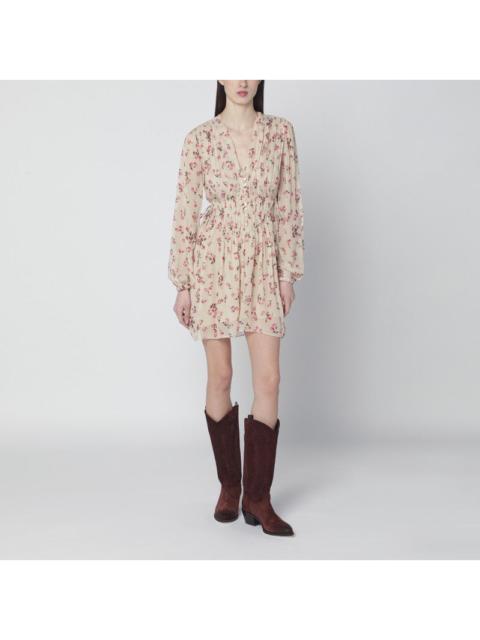 Isabel Marant Étoile Isabel Marant Étoile Loriena Beige Dress With Floral Print Women