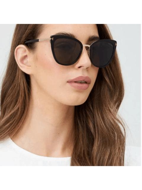 TOM FORD NEW TOM FORD SIMONA TF717 01A CAT EYE SUNGLASSES FT0717/S