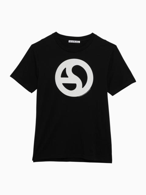 Acne Studios Black Cotton T Shirt With Logo