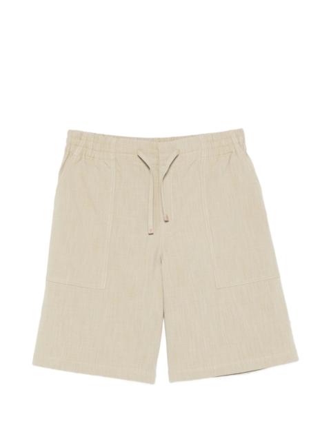 Drôle de Monsieur Drole De Monsieur Drawstring Patch-pocket Shorts