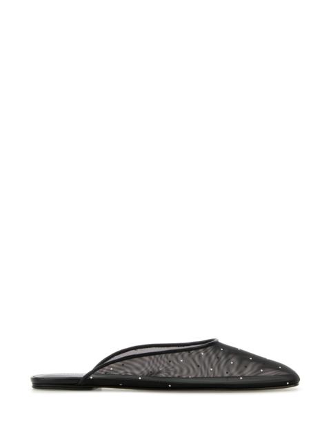 MAGDA BUTRYM Black mesh slippers