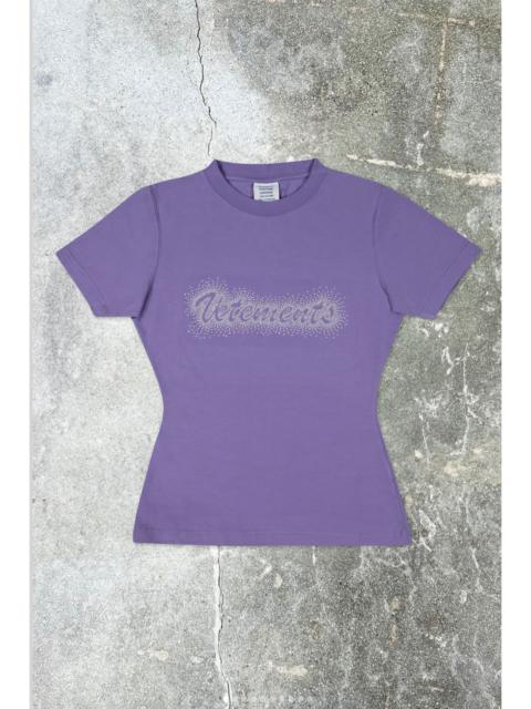VETEMENTS BLING LOGO FITTED T-SHIRT