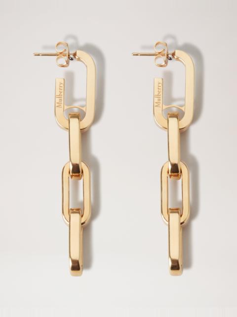 Mulberry Softie Dropped Earrings
Gold Plated Brass