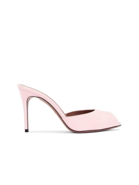 PARIS TEXAS Vera Open Toe Mule Heel 85