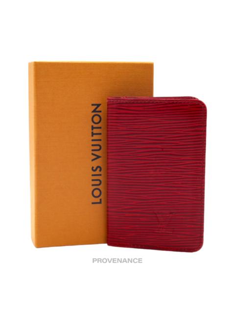 Louis Vuitton Louis Vuitton "MALLETIER" PO Wallet - Red Epi