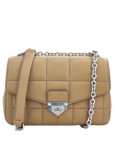 Other Designers Michael Kors Ladies SoHo Small Quilted Leather Shoulder Bag - Camel