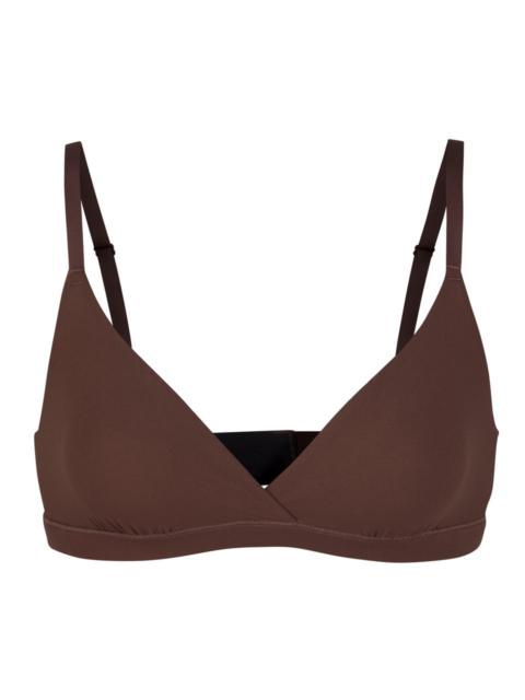 SKIMS Skims Stretch-jersey Crossover Bralette