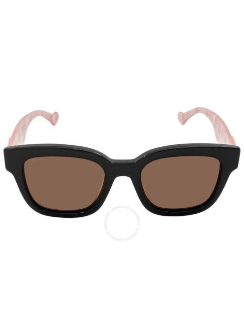 GUCCI Gucci Brown Square Ladies Sunglasses GG0998S 005 52