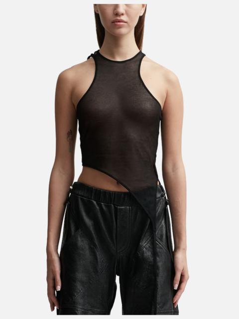 ANDREĀDAMO TRANSPARENT KNIT TANK TOP