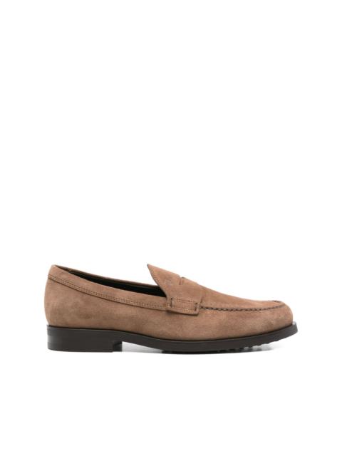 penny suede loafers