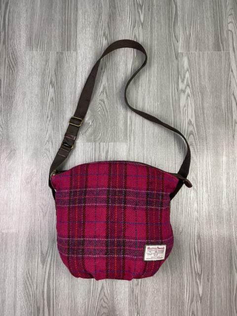 Other Designers Harris Tweed - Super nice Harris Tweed pink wool plaid crossbody bag