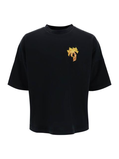 Palm Angels burning palm oversized t-shirt