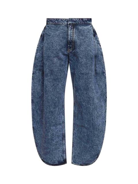 Alaïa Alaïa Women Blue Denim Petal Jeans