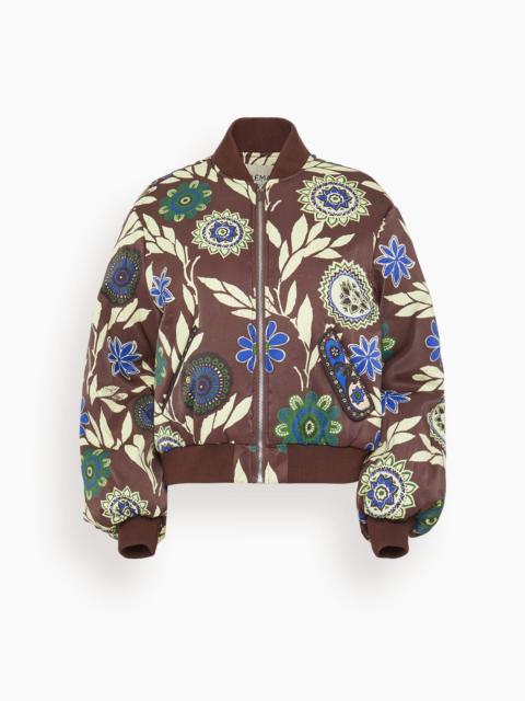 ALÉMAIS Jasper Bomber Jacket in Chocolate