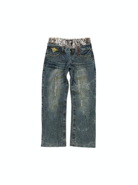 Other Designers Japanese Brand - In The Attic Changeabl Design Double Waist Jeans #4315-149