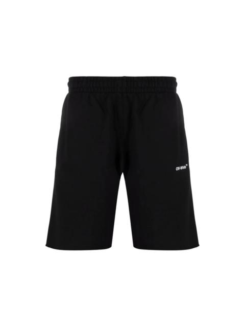Off-White OFF-WHITE Diag Sweatshort Black