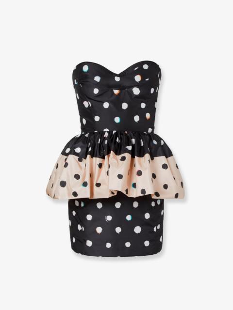 FENDI Fendi Falena Dots Taffeta' Bustier Dress