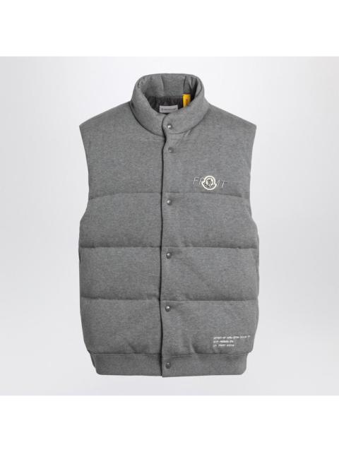 Moncler X FRGMT - Moncler X FRGMT Padded grey vest with logo