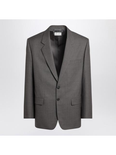 Saint Laurent Brown single-breasted jacket in wool