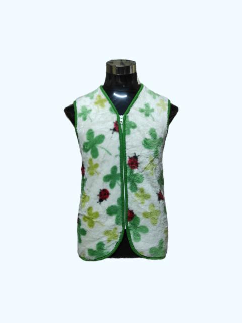 Other Designers Vintage - Vintage Fleece Ladybug Vest Zipper