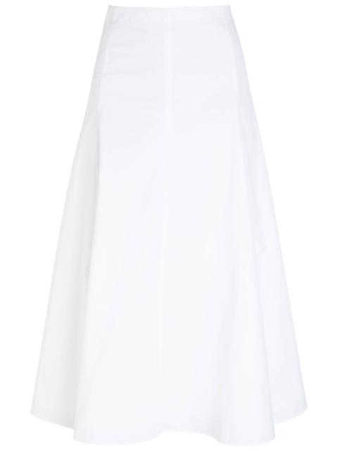JACQUEMUS Jacquemus La Triangle Cotton-poplin Midi Skirt