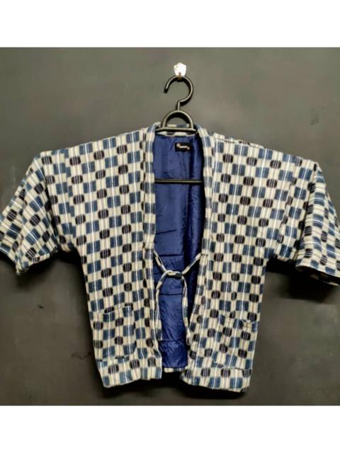 Other Designers Flannel - Checkered Fleece Kimono Hanten
