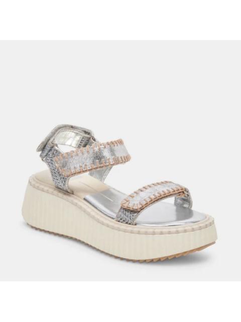Other Designers NIB Dolce Vita Debra Platform Sandal Silver Sz 10 $130‎