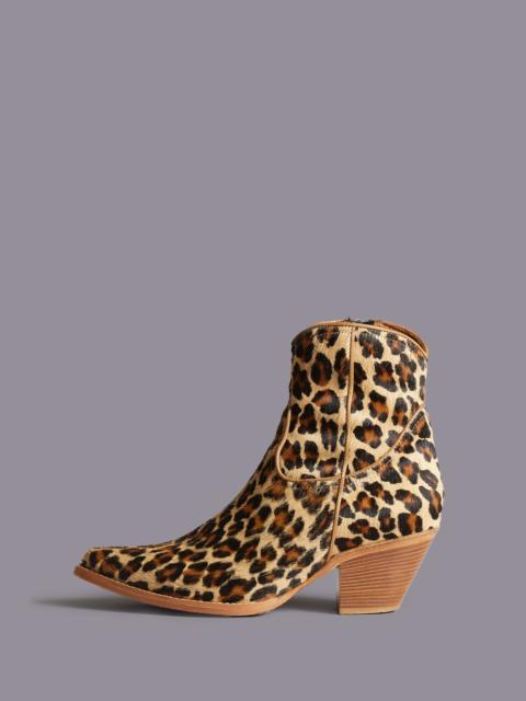 R13 SKINNY ANKLE COWBOY BOOT - LEOPARD