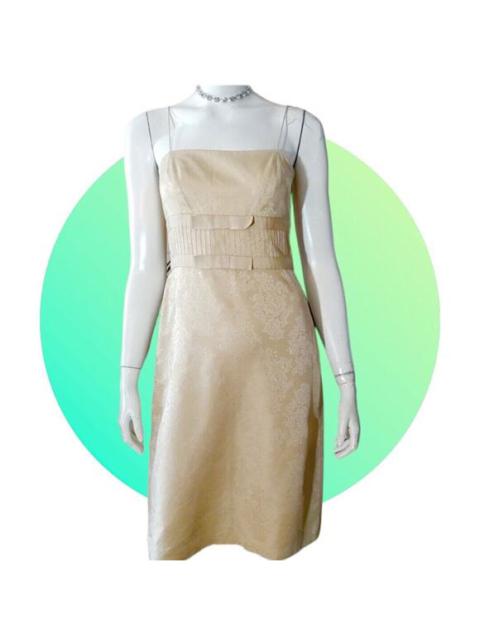Other Designers ANN TAYLOR Dress Gold & Lace Slip Party Event Sheath Dress WOMENS Sz 2 NWT $168