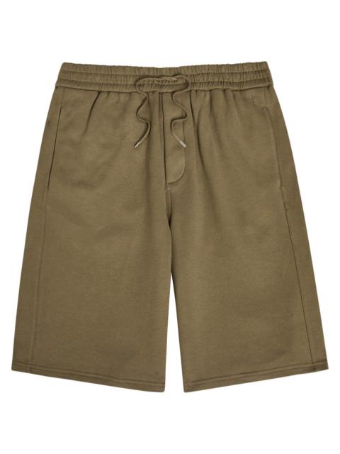 SAINT LAURENT Saint Laurent Logo-embroidered Cotton Shorts
