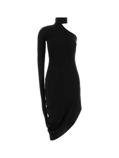 Alexander Wang Alexander Wang Women Black Stretch Jersey One-Shoulder Dress