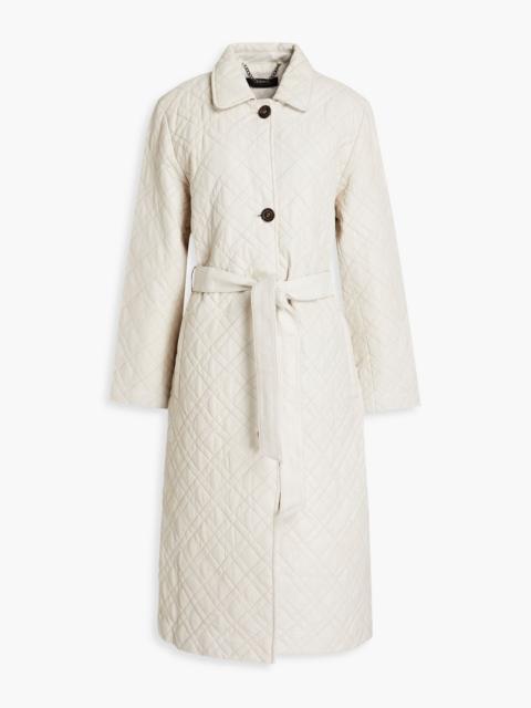 Other Designers Xena quilted leather coat