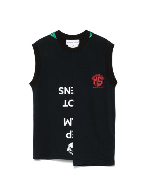 Marine Serre Regenerated graphic-T-shirts tank top