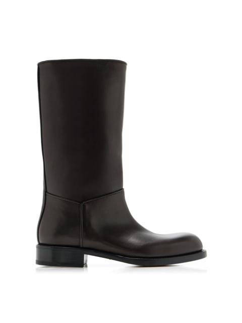 The Row Nobilis Leather Boots brown