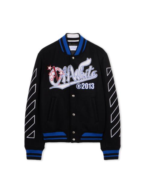 Off-White Street Wiz Wool Varsity Jacket