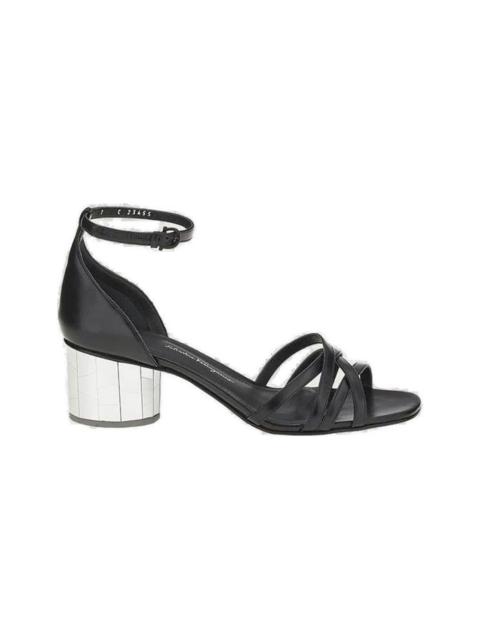 Buckle Strap Heeled Sandals