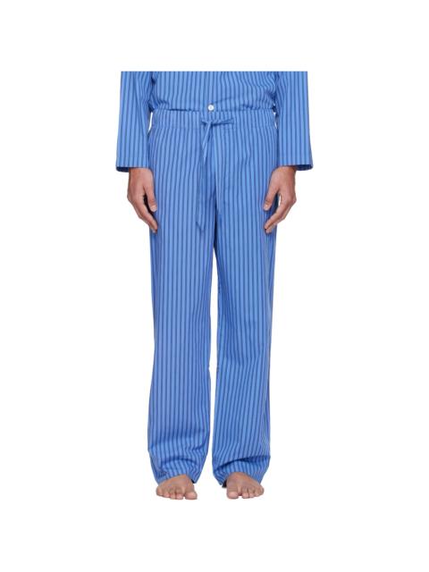 TEKLA Blue Poplin Pyjama Pants